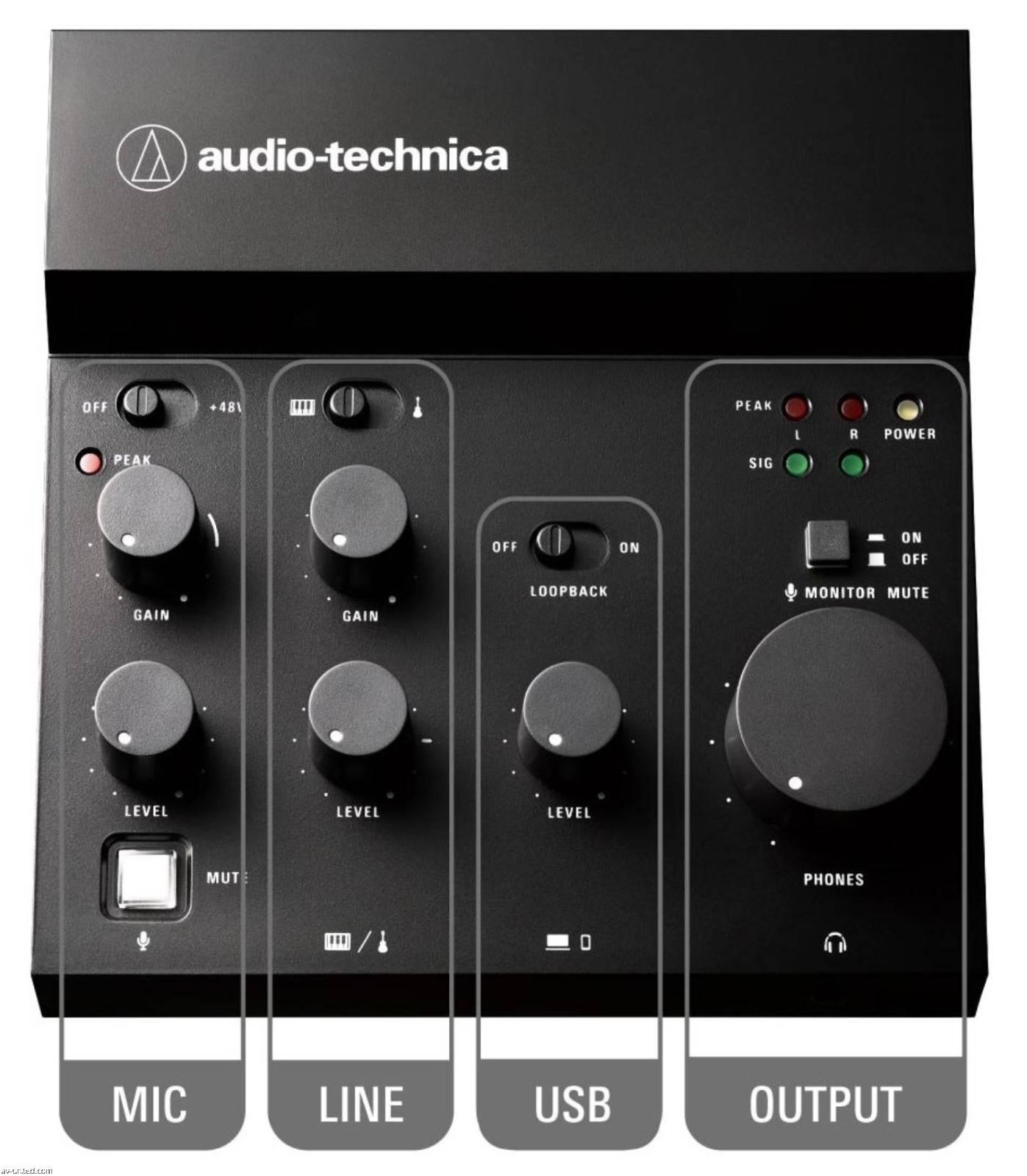 Audio-Technica AT-UMX3 USB Interface audio mixer