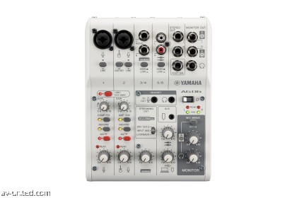 Yamaha AG06MK2 Live Streaming Mixer (White)
