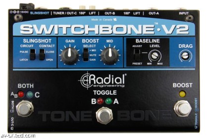 Radial Engineering TONEBONE Switchbone V2 Amp Switcher & Booster