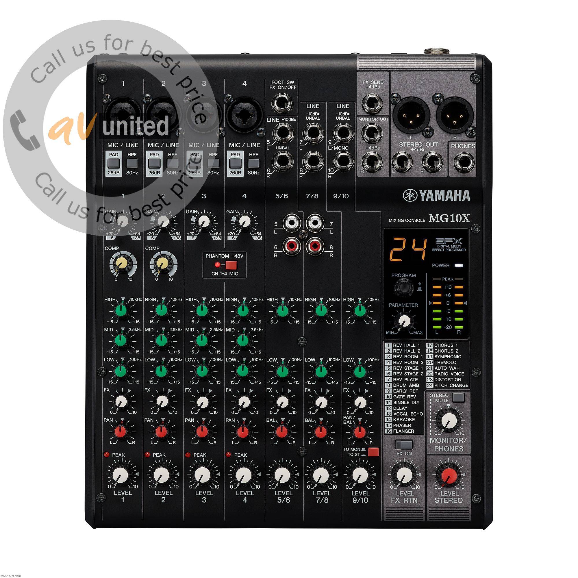 Yamaha MG10X 10channel Analog mixing console