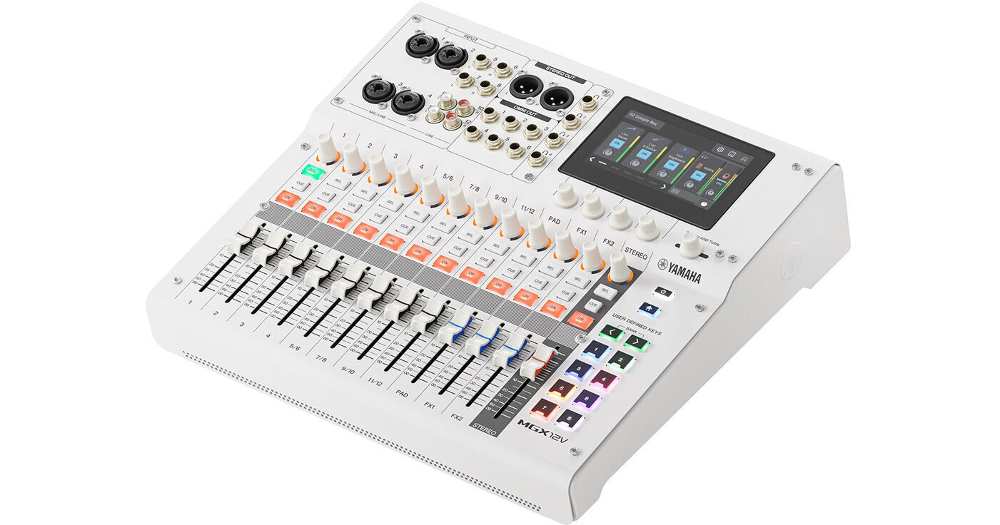 Yamaha MGX12 Production Audio Digital Mixer (White)