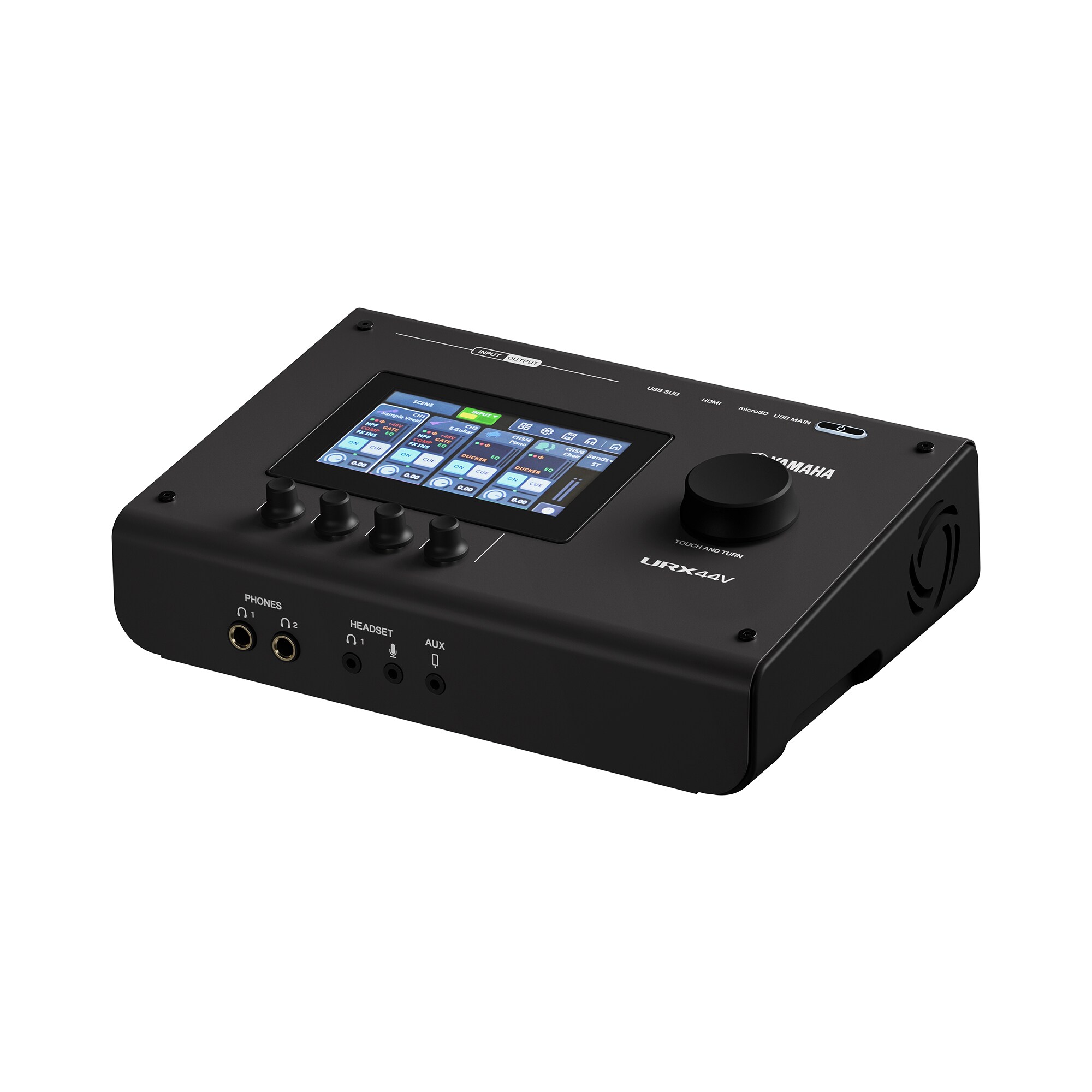 Yamaha URX44 Audio Interface 4-in/2-out USB-C Audio Interface (Black)