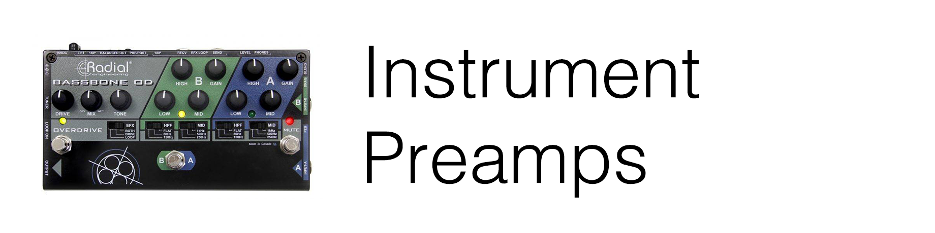 Instrument Preamp